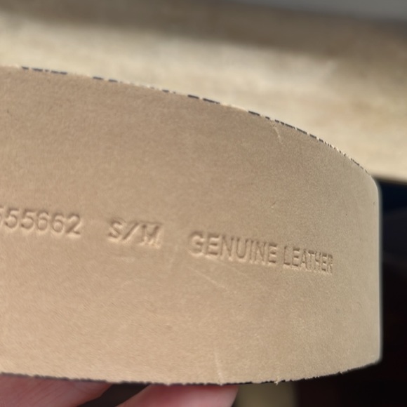 Michael, Kors Brown and silver genuine, leather chain belt, s/m - Picture 7 of 8